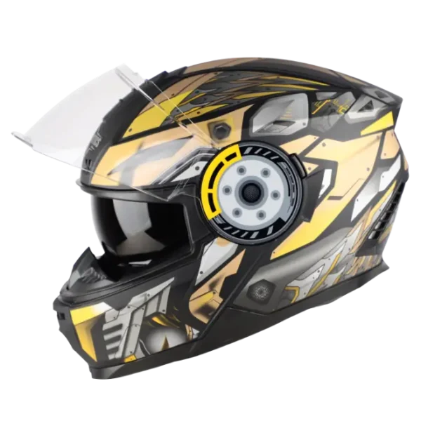 STEELBIRD SBH-40 MARGOUDEE ISS GLOSSY MEDIUM END BLACK WITH GOLD