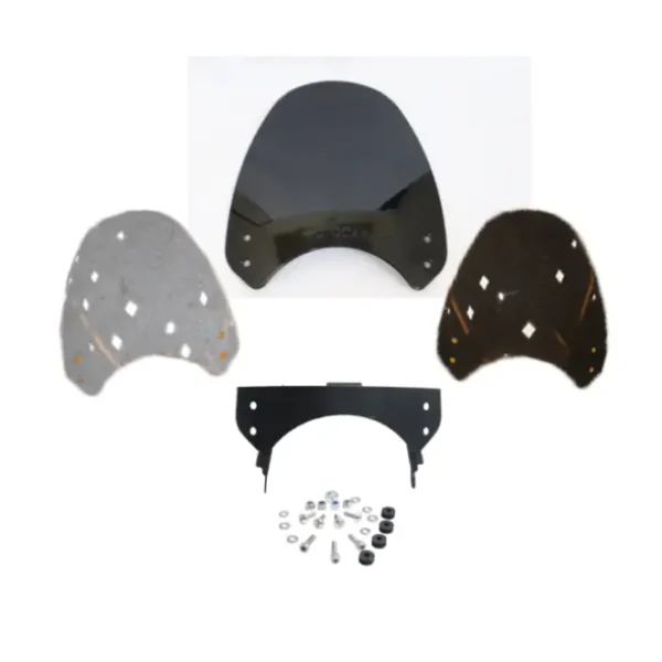 Motocare Smoke Windsheild for Royal Enfield Guerrilla 450