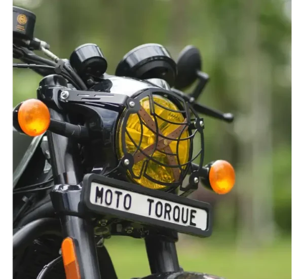 Moto Torque Headlight Guard for Royal Enfield Shotgun 650 - Image 2