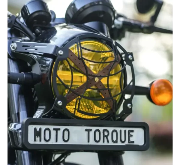 Moto Torque Headlight Guard for Royal Enfield Shotgun 650