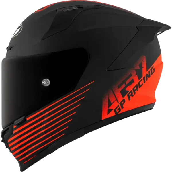 KYT Striker 2V AF37 Rep Livery Matt Black/Red Helmet
