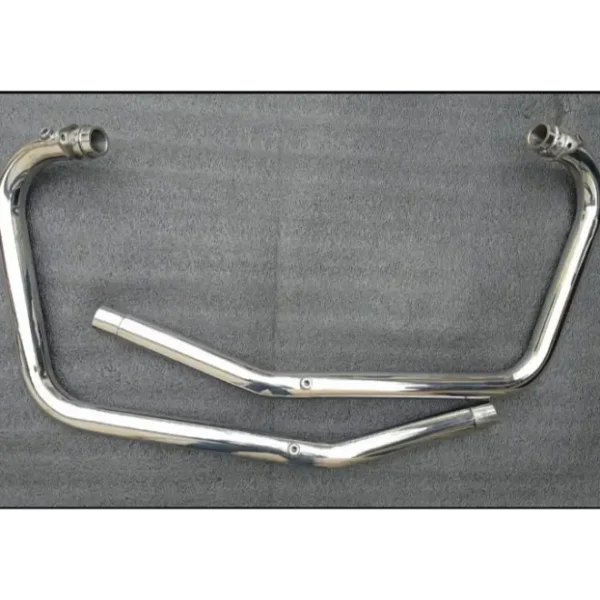 PoweRage Performance Header Pipes for 650 Twins – Polish Finish