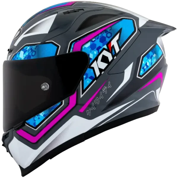 KYT Striker 2V #01 Grl Grey/Blue Helmet