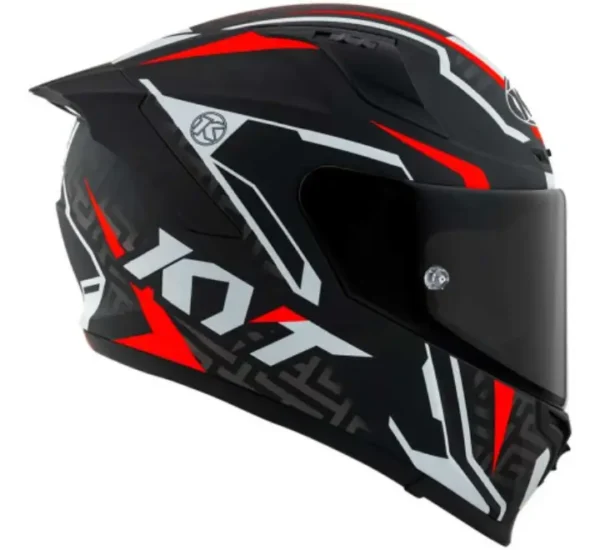 KYT Striker 2V #02 Matt Black Red Helmet - Image 6