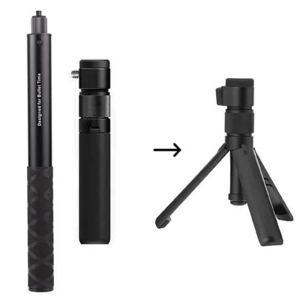 Action Pro Insta 360 Invisible Monopod Selfie Stick with Tripod for ONE X & X3 Camera - Image 4