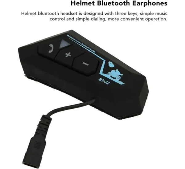 BT22 Motorcycle Helmet Headset for Riding - Image 3