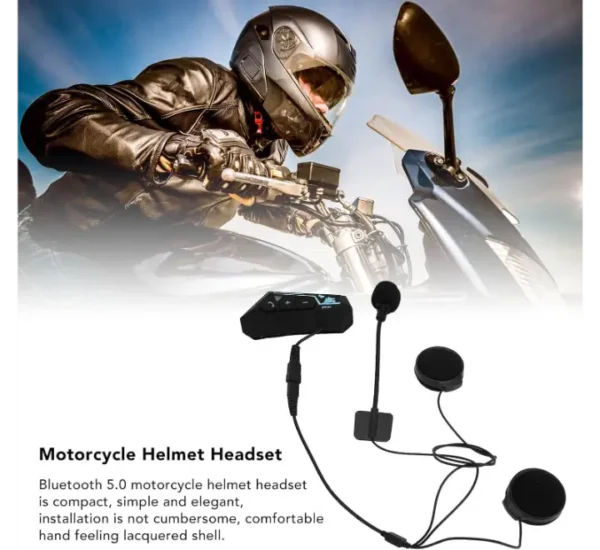 BT22 Motorcycle Helmet Headset for Riding - Image 5