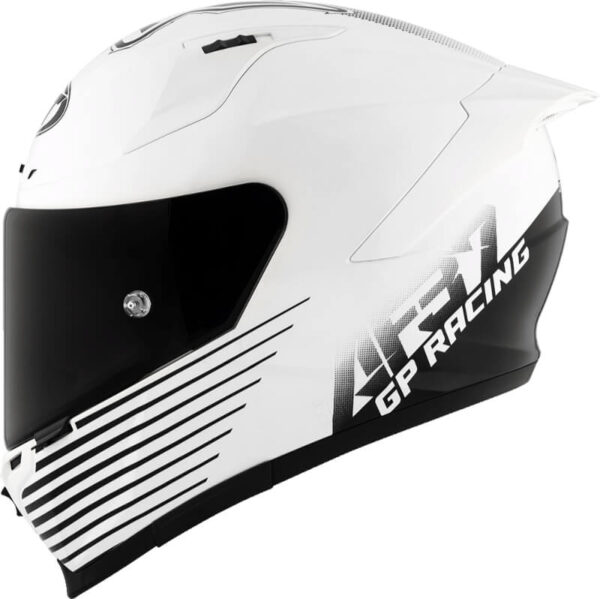 KYT Striker AF37 Rep Livery White Black Helmet