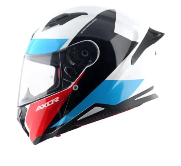 Axor Hunter Turbo Helmet – White Red - Image 2