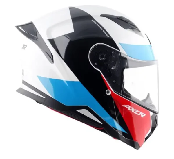 Axor Hunter Turbo Helmet – White Red - Image 3