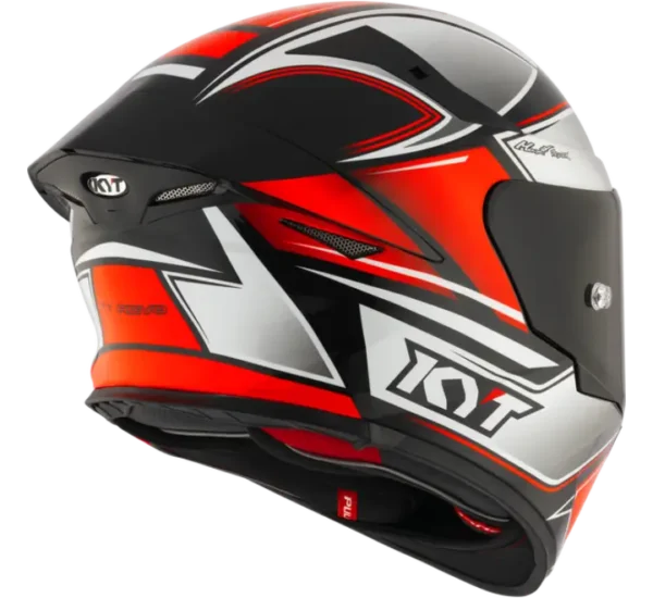 KYT TT Revo Tourist Red Fluro Gloss Helmet - Image 5