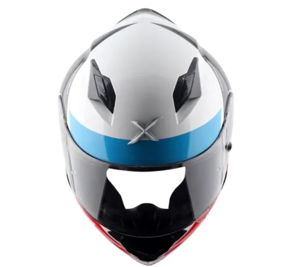 Axor Hunter Turbo Helmet – White Red - Image 4