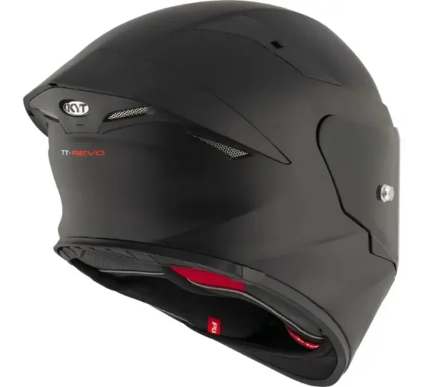 KYT TT-REVO Plain Matt Black Helmet - Image 7