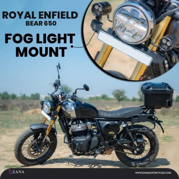 Zana Fog Light Mount for Bear 650 (Mild Steel)