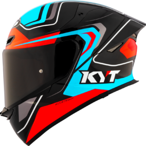KYT TT-Revo Overtech Black Fuxia Gloss Helmet