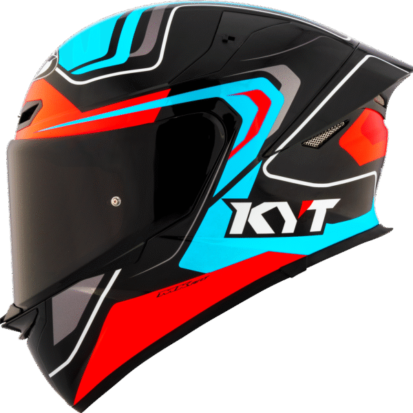 KYT TT-Revo Overtech Black Fuxia Gloss Helmet