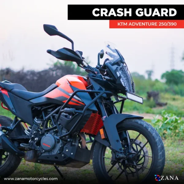 Zana CRASH GUARD WITH SLIDER TEXTURE MATT BLACK KTM 250/390 / 390 X ADV