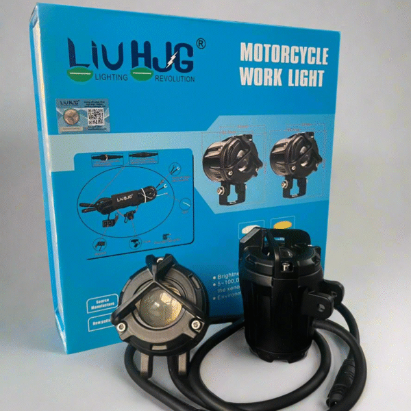 LIU HJG | Original 80W (Mini Mercedes Y Lens Ultra Wide LED Fog Lights - Dual Color White/Yellow, Pair With Harness, Switch And Flasher (Pack Of 2)