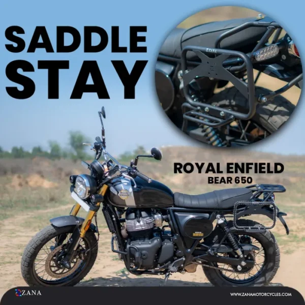 Zana Saddle Stay for Bear 650 with Jerry Can Mount (Mild Steel)