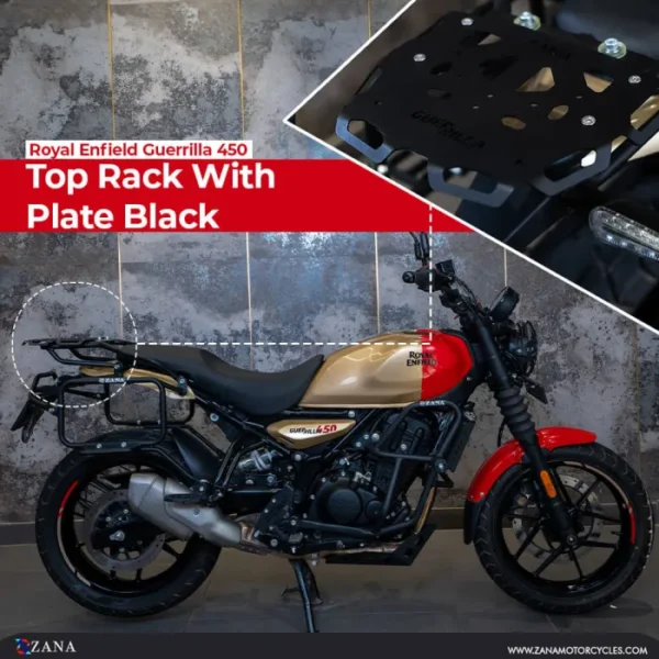 Zana Top Rack with Plate for Guerrilla 450 (Black)
