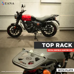 Zana Top Rack With Plate W-1 MS Compatible With Pillion Backrest For Royal Enfield Hunter 350