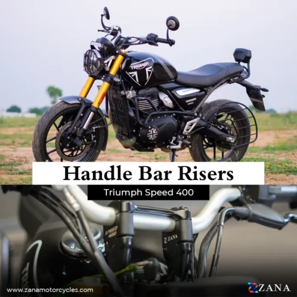Zana VERTICAL HANDLE RISER BLACK FOR TRIUMPH SPEED 400