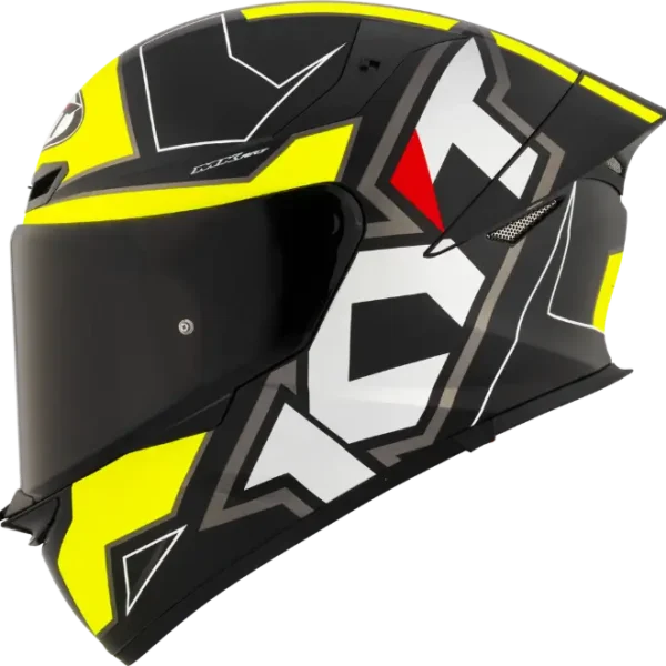KYT TT-REVO Electron matt Black/Yellow Helmet