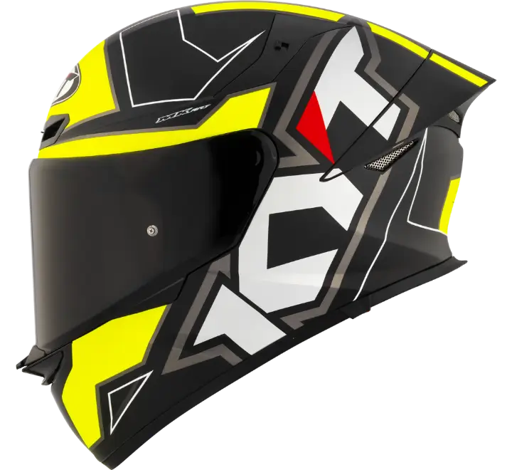 KYT TT-REVO Electron matt Black/Yellow Helmet