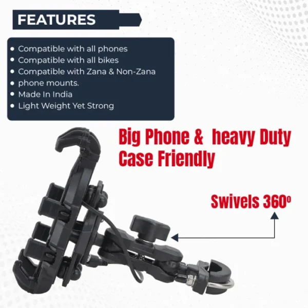 Zana Universal Mobile Holder with Touch Charger - Image 2
