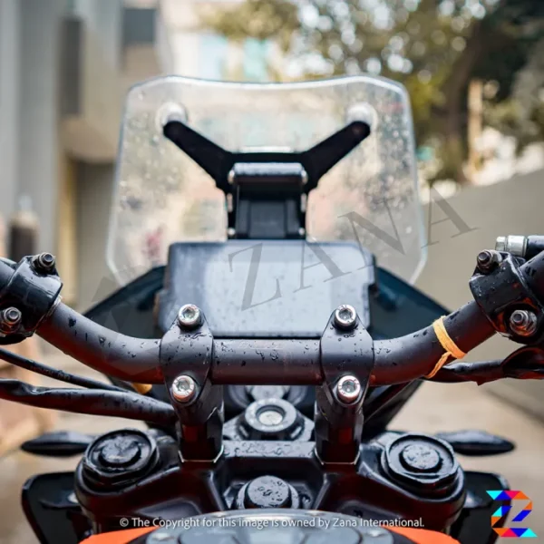 Zana HANDLE BAR RISER FOR KTM 390/250 / 390 X ADVENTURE (ALUMINIUM,PULL BACK ANGULAR ) - Image 2