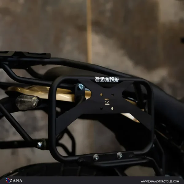 Zana Saddle Stay with Jerry Can Mount for Guerrilla 450 (Black Texture) - Image 2