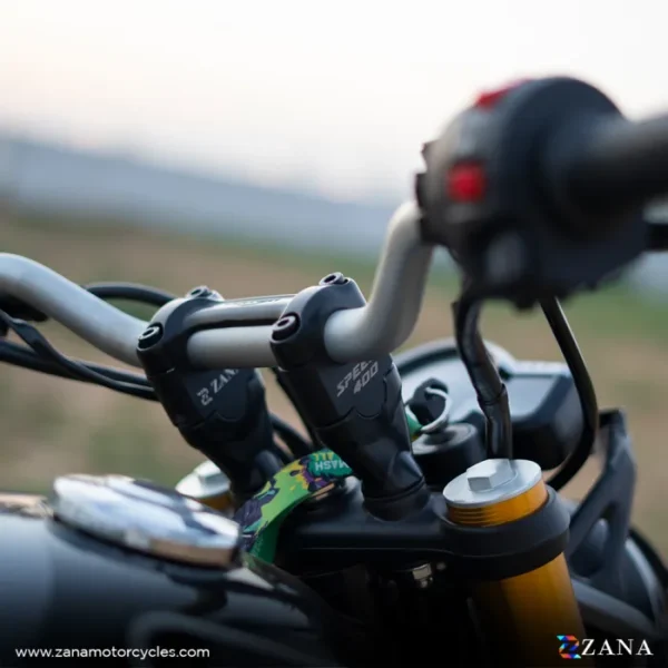 Zana VERTICAL HANDLE RISER BLACK FOR TRIUMPH SPEED 400 - Image 4