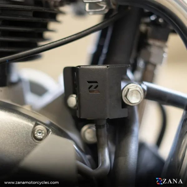Moto Rear Oil Reservoir Hex Cover Aluminum For Super Meteor 650 ( Not Compatible With Royal Enfield  Big Leg Guard) - Image 2