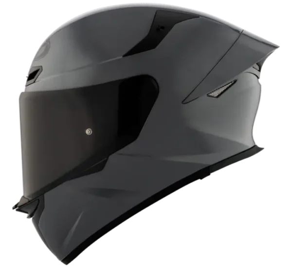 KYT TT-REVO Plain Gloss Grey Helmet