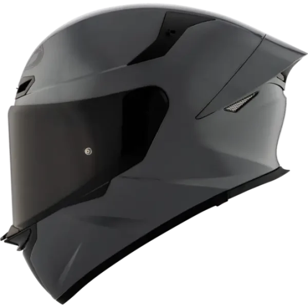 KYT TT-REVO Plain Gloss Grey Helmet