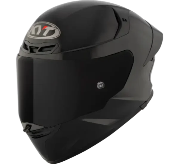 KYT TT-REVO Plain Gloss Black Helmet - Image 3