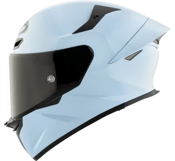 KYT TT-REVO Plain Sea Blue Helmet