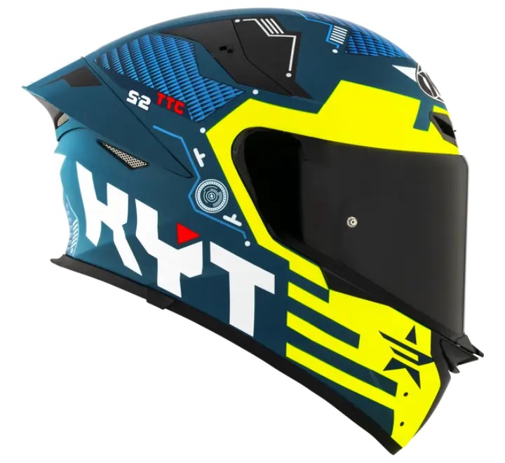 KYT TT-REVO Fuselage Matt Yellow Helmet - Image 2