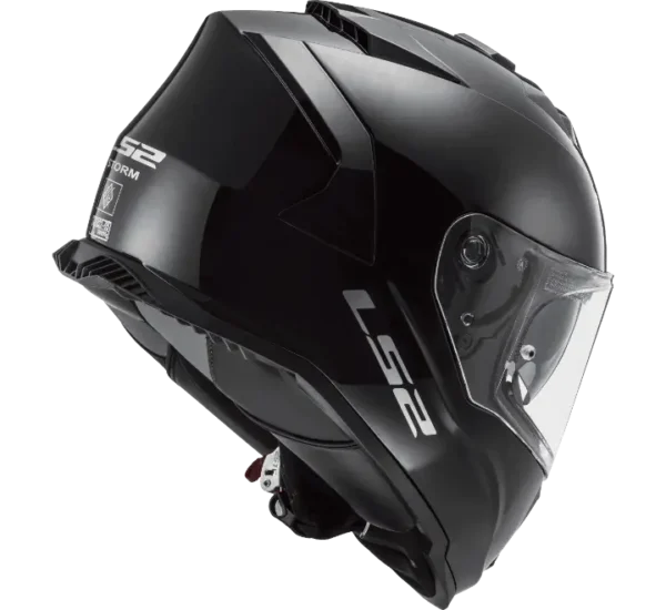 LS2 FF800 STORM II SOLID GLOSS BLACK -06 HELMET - Image 2