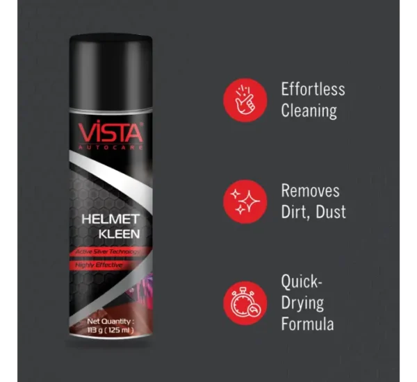 Vista Auto Care Helmet Cleen 125 ml - Image 2
