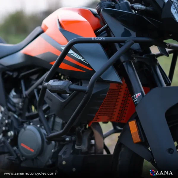 Zana CRASH GUARD WITH SLIDER TEXTURE MATT BLACK KTM 250/390 / 390 X ADV - Image 2