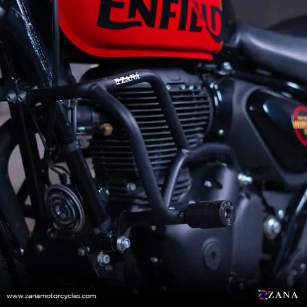 Zana CRASH GUARD WITH SLIDER BLACK MS FOR ROYAL ENFIELD HUNTER 350 - Image 3