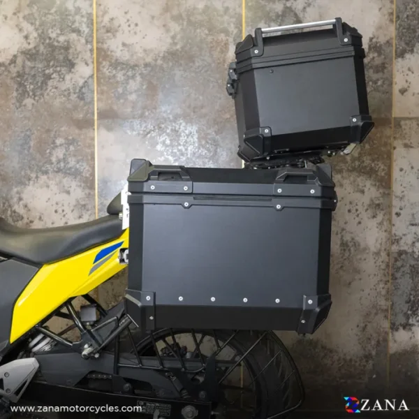 Zana Panniers( 36 LTR )Aluminium L-Flat Black - Image 3