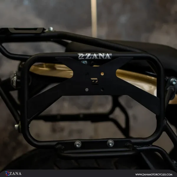 Zana Saddle Stay with Jerry Can Mount for Guerrilla 450 (Black Texture) - Image 3