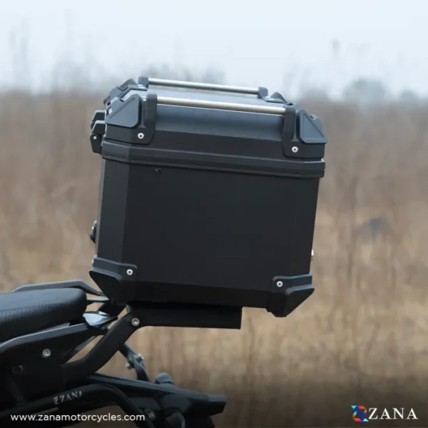 Zana Universal Top Box Plastic (45 Ltr) l-flat Black With Back Rest Cushion - Image 4