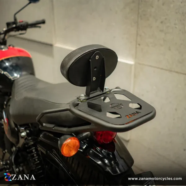 Zana Top Rack With Plate W-1 MS Compatible With Pillion Backrest For Royal Enfield Hunter 350 - Image 5