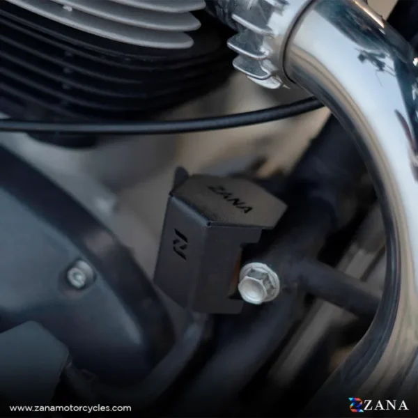 Moto Rear Oil Reservoir Hex Cover Aluminum For Super Meteor 650 ( Not Compatible With Royal Enfield  Big Leg Guard) - Image 3