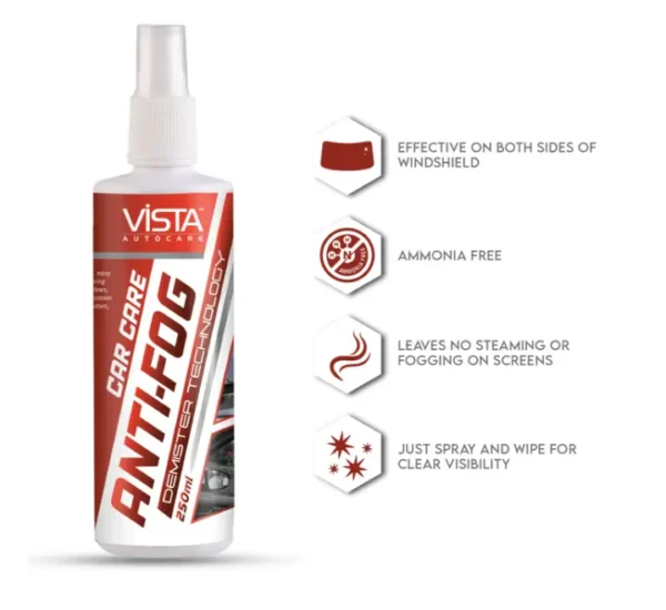 VISTA Anti Fog Demister 250 ml - Image 3