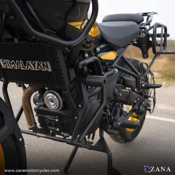 Zana Crash Guard for Himalayan 450 (with Slider , Black Texture, Mild Steel) - Type-1 - Image 3