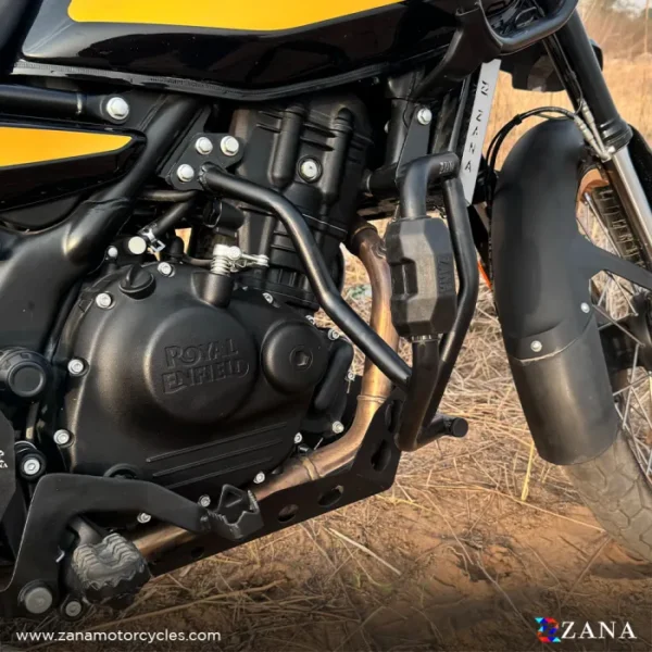 Zana Crash Guard for Himalayan 450 (with Slider Puck, Black Texture, Mild Steel) - Type-3 - Image 4